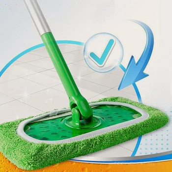 Подходящ за дъска за моп 25 X 11,5CM Swiffer Flat Mops Cleaning Home Микрофибърна моп кърпа Подложка за многократна употреба Аксесоари