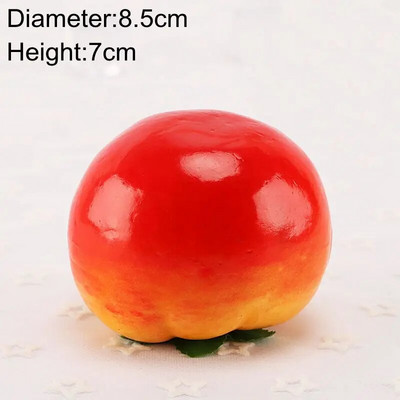 Mākslīgie augļi un dārzeņi Mājas dekorēšana Viltus apelsīns persiks ābols bumbieris vīnoga citrons persiks ornaments pārtikas fotografēšanas rekvizīti