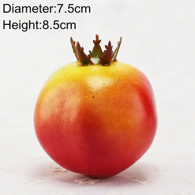 Mākslīgie augļi un dārzeņi Mājas dekorēšana Viltus apelsīns persiks ābols bumbieris vīnoga citrons persiks ornaments pārtikas fotografēšanas rekvizīti