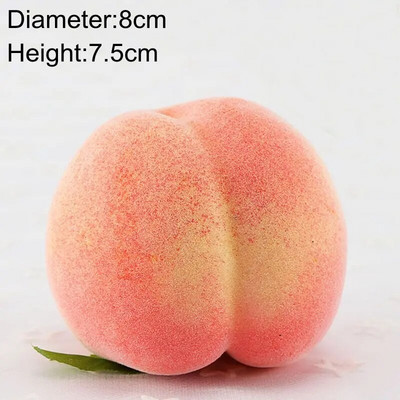 Mākslīgie augļi un dārzeņi Mājas dekorēšana Viltus apelsīns persiks ābols bumbieris vīnoga citrons persiks ornaments pārtikas fotografēšanas rekvizīti