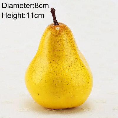 Mākslīgie augļi un dārzeņi Mājas dekorēšana Viltus apelsīns persiks ābols bumbieris vīnoga citrons persiks ornaments pārtikas fotografēšanas rekvizīti