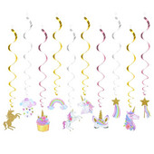 6/10/12 vnt Vienaragio gimtadienio papuošimai Spiralinė reklamjuostė Džiunglių Safari Gyvūnų sūkurys pakabukas Vaikų gimtadienio vakarėlio dekoras Kūdikių dušas