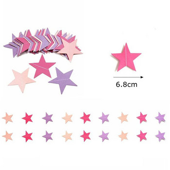 2/4 м хартиени звезди Streamer Блестяща овесарка за сватбена украса Декорация за парти за рожден ден Декорация на детска стая Консумативи за бебешки душ