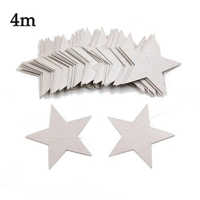 2/4 м хартиени звезди Streamer Блестяща овесарка за сватбена украса Декорация за парти за рожден ден Декорация на детска стая Консумативи за бебешки душ