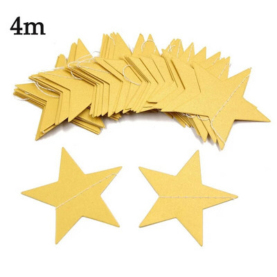 2/4 м хартиени звезди Streamer Блестяща овесарка за сватбена украса Декорация за парти за рожден ден Декорация на детска стая Консумативи за бебешки душ