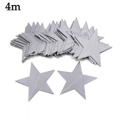 2/4 м хартиени звезди Streamer Блестяща овесарка за сватбена украса Декорация за парти за рожден ден Декорация на детска стая Консумативи за бебешки душ