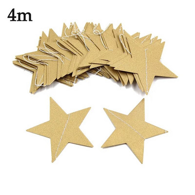 2/4 м хартиени звезди Streamer Блестяща овесарка за сватбена украса Декорация за парти за рожден ден Декорация на детска стая Консумативи за бебешки душ