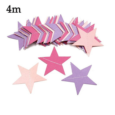 2/4 м хартиени звезди Streamer Блестяща овесарка за сватбена украса Декорация за парти за рожден ден Декорация на детска стая Консумативи за бебешки душ