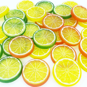 6 изкуствени резена лимон блокове реквизит симулация фалшиви плодове реалистичен модел парти домашна кухня ресторант коледна украса