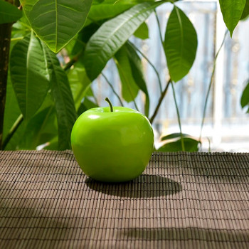 1PC изкуствена фалшива пяна плодове и зеленчуци зелена ябълка за сватбена декорация симулация на скрапбукинг фалшиви плодове