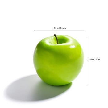 1 ΤΕΜ. Τεχνητό ψεύτικο αφρό Φρούτα και Λαχανικά Πράσινο Μήλο για Στολισμό Γάμου Scrapbooking Simulation Fake Fruit