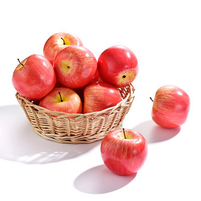 1 gab Mākslīgās viltotās putas Augļi un dārzeņi Zaļie āboli Kāzu dekorēšanai Scrapbooking simulācija viltoti augļi