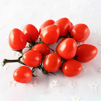 19 см изкуствени домати фалшиви плодове зеленчуци реалистичен PU за кухненски орнамент къща сватбена декорация на дома
