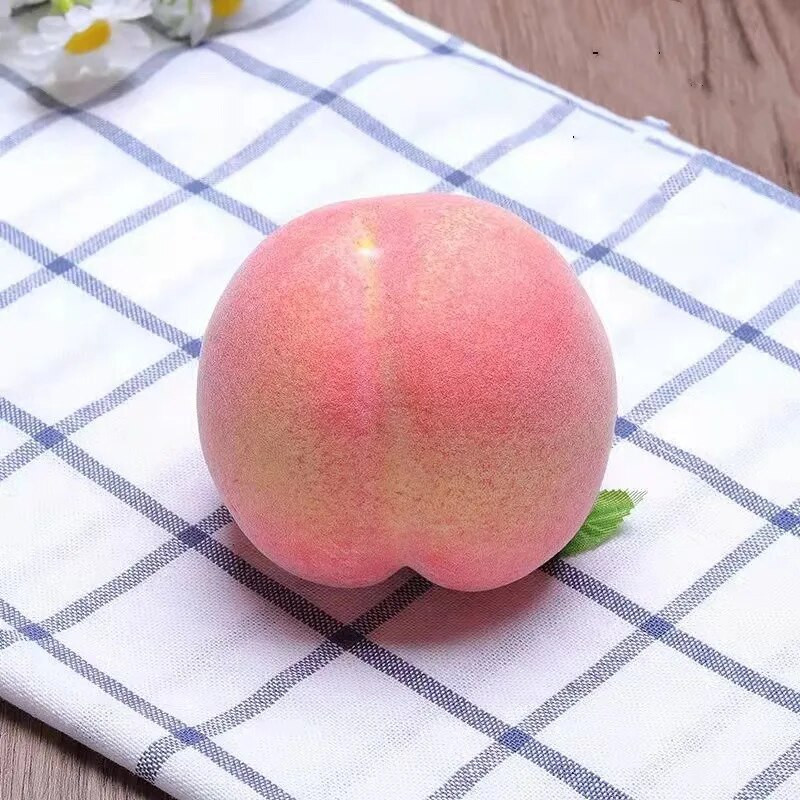 Kuhinjski rekviziti od umjetnog voća breskve od 2 komada Lažna hrana Božićni ukrasi za vjenčanje Rekviziti za fotografiranje za dodatke za uređenje doma
