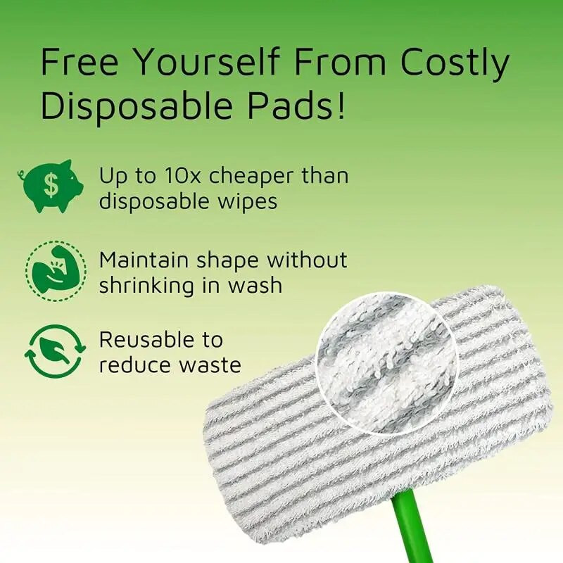 2/1 KOM Podebljana elastična traka, ravna krpa za brisanje koraljnog flisa/mikrovlakana/šenila, zamjenska jastučić za čišćenje za Swiffer krpu za čišćenje