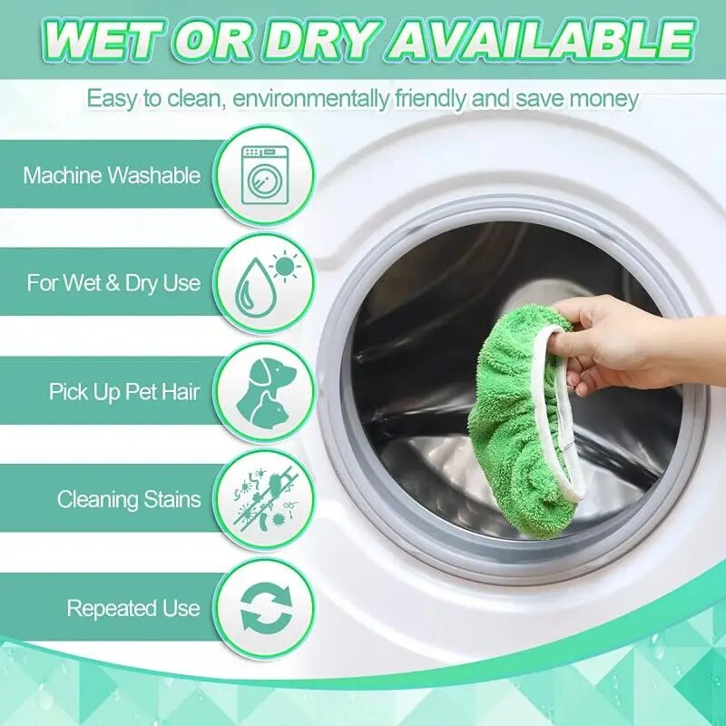 2/1 KOM Podebljana elastična traka, ravna krpa za brisanje koraljnog flisa/mikrovlakana/šenila, zamjenska jastučić za čišćenje za Swiffer krpu za čišćenje