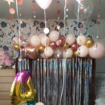 Διακοσμητικό πάρτι γενεθλίων 4M 13ft Glitter Paper Διακοσμητικό πάρτι γενεθλίων Πρώτη 1η Παιδιά Αγόρι Κορίτσι Ενήλικος Ροζ χρυσό Γιρλάντα Γάμος Νυφικό Ντους