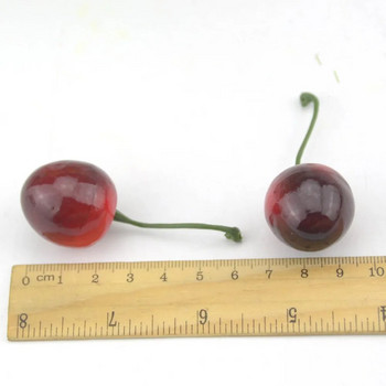 10/60 τμχ Φθηνά τεχνητά φρούτα και λαχανικά λουλούδια διακόσμηση γάμου Scrapbooking Fake Bubble Pearl Cherry Berry Stamen