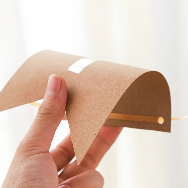 Kraftpopierius Su gimtadieniu Reklaminė vakarėlis Girliandos Reklaminė vėliavėlių rinkinys Kūdikių dušas Vienerių metų gimtadienio dekoravimo reikmenys