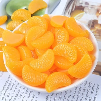 10 бр./компл. портокалова смола направи си сам изкуствени плодове детска градина пластмасови фалшиви плодове за коледа домашна сватбена украса