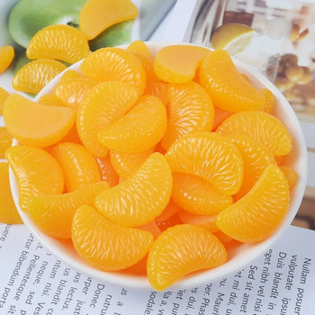 10 бр./компл. портокалова смола направи си сам изкуствени плодове детска градина пластмасови фалшиви плодове за коледа домашна сватбена украса