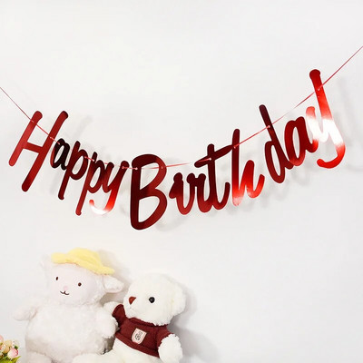 Palju õnne sünnipäevaks Kaunistus Bännerid Pühade lasteaed Baby Shower Pulmad Lapsed Sünnipäevapidu Rippuvad vanikud Bänner