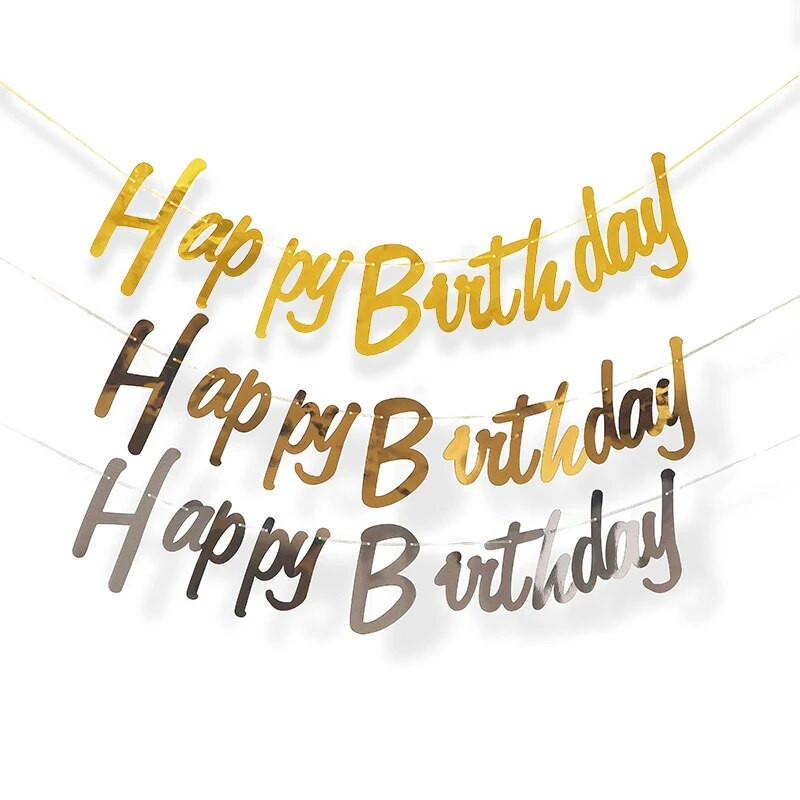 Ukrasi za sretan rođendan Baneri Blagdan Dječji vrtić Baby Shower Vjenčanje Dječja rođendanska zabava Viseći vijenci Banner