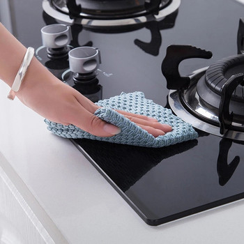 Πανί καθαρισμού με μικροΐνες Αποτελεσματικό πανί καθαρισμού με αντιλίπανση κουζίνας Πετσέτα καθαρισμού πιάτων κουζίνας