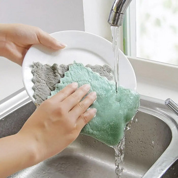 Πανί καθαρισμού με μικροΐνες Αποτελεσματικό πανί καθαρισμού με αντιλίπανση κουζίνας Πετσέτα καθαρισμού πιάτων κουζίνας