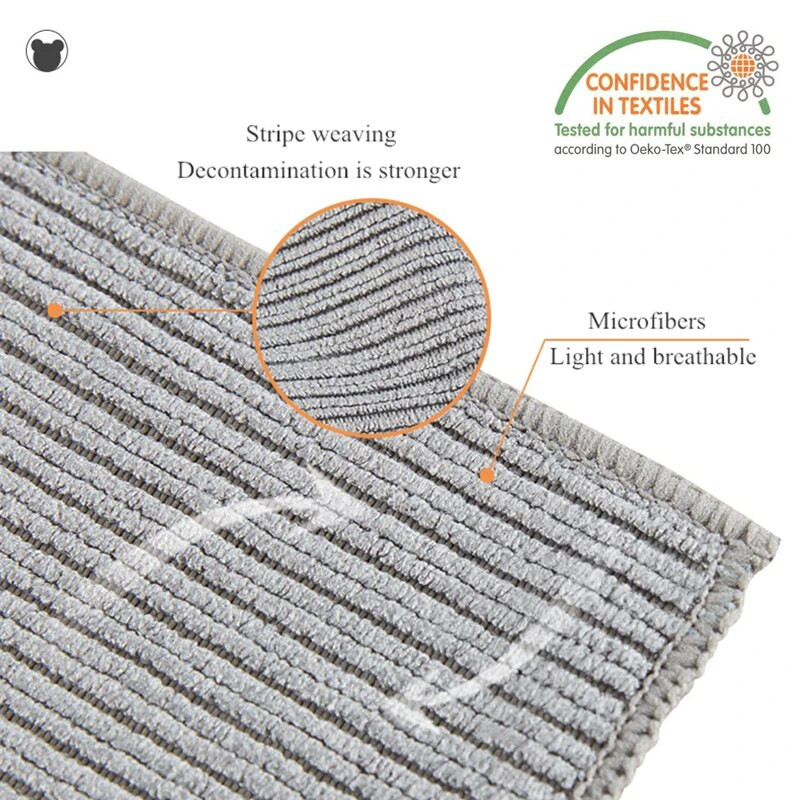 3 DB Erős tisztítókendő Mikroszálas konyhai tisztítótörölköző Mosogatógép tapadásmentes olajos rongy háztartási fürdőszobai mosogatórongy