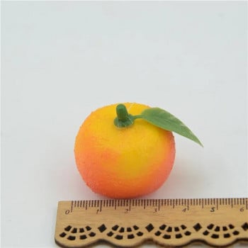 Нови портокалови 10 бр. 3,5 см изкуствена фалшива пяна, плодове, горски плодове, скрапбукинг, цветя за Направи си сам сватбена симулация, украса на дърво