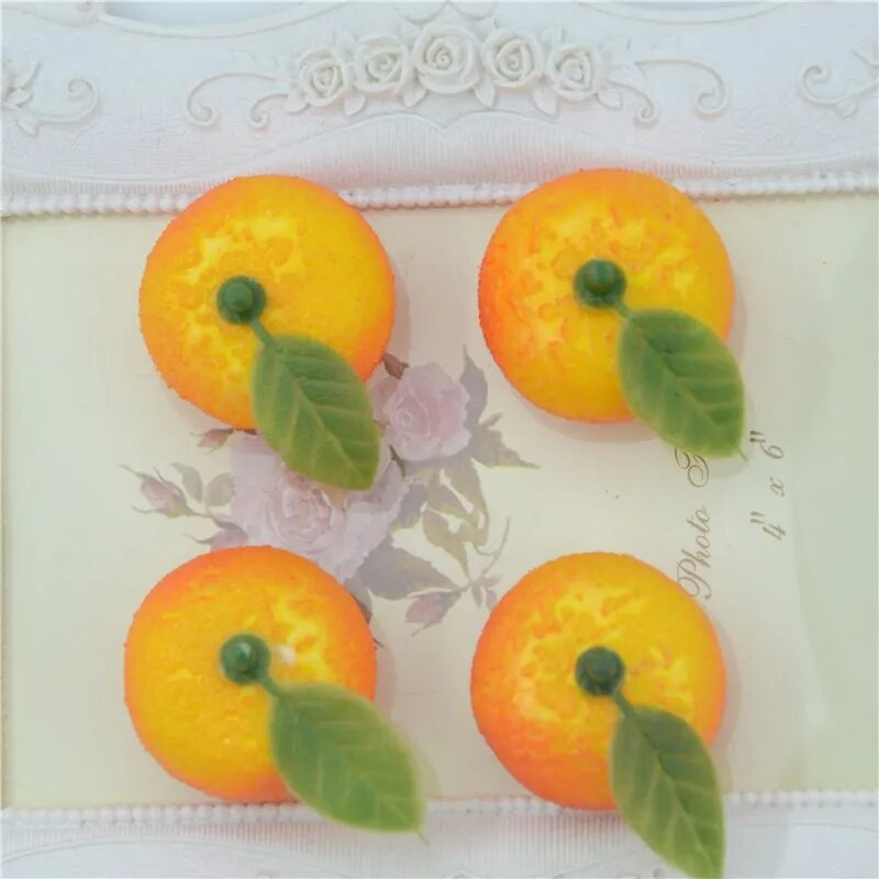 Nové oranžové 10 ks 3,5 cm umelé falošné penové ovocie bobule scrapbookingové kvety pre DIY svadobnú simuláciu dekorácie stromčeka