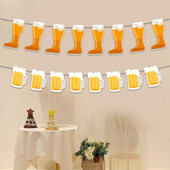 1 tk komplekt 16,4 jala pikkune pruun kollane paberkaart pensionile jäämiseks bännerkaunistusteks Kaunistusbänneri kaunistused