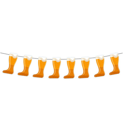 1 tk komplekt 16,4 jala pikkune pruun kollane paberkaart pensionile jäämiseks bännerkaunistusteks Kaunistusbänneri kaunistused