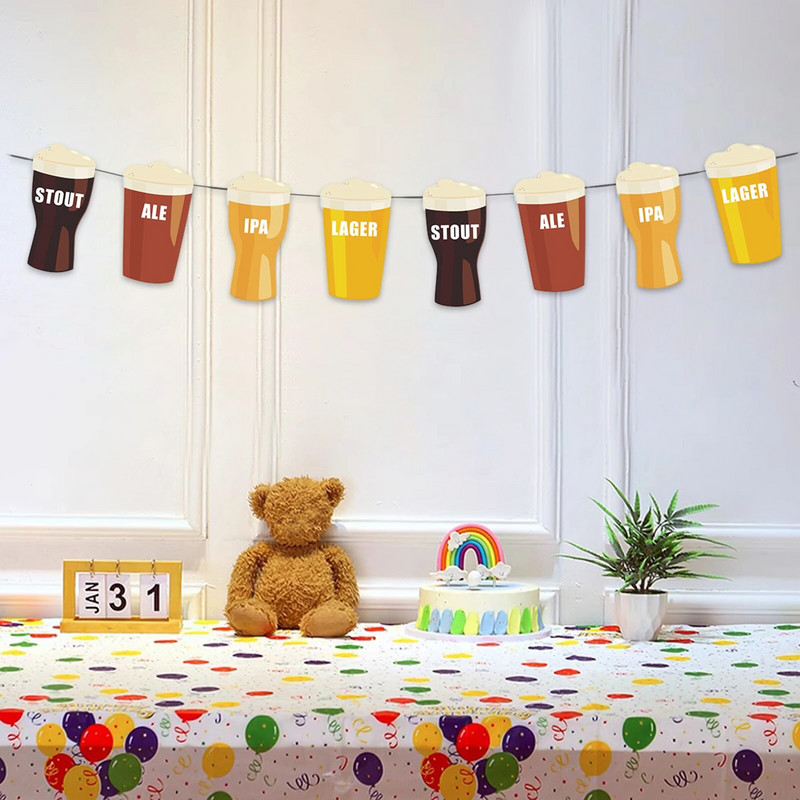 1 tk komplekt 16,4 jala pikkune pruun kollane paberkaart pensionile jäämiseks bännerkaunistusteks Kaunistusbänneri kaunistused