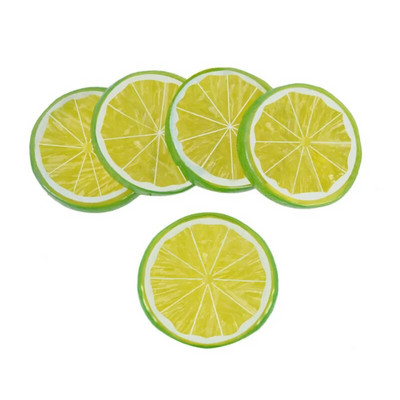 5 vnt PVC dirbtinio apelsino citrinos griežinėlis Kalėdų Helovino Naujųjų Metų vakarėlis Namų dekoras netikri vaisiai maisto fotografijos reikmenys