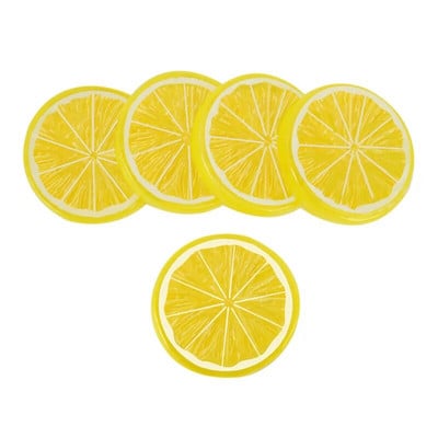 5 vnt PVC dirbtinio apelsino citrinos griežinėlis Kalėdų Helovino Naujųjų Metų vakarėlis Namų dekoras netikri vaisiai maisto fotografijos reikmenys