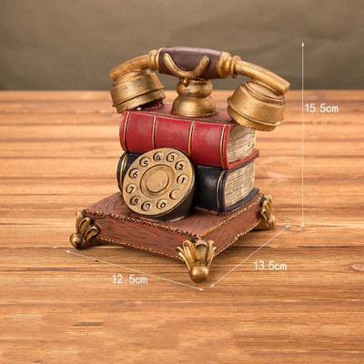 Pribor Nordic Retro Vintage Rotate Vintage Fiksni telefon Okretni brojčanik Antikni fiksni telefon Za ukrašavanje kafića