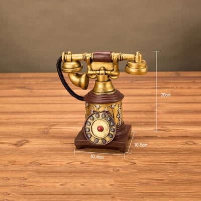Pribor Nordic Retro Vintage Rotate Vintage Fiksni telefon Okretni brojčanik Antikni fiksni telefon Za ukrašavanje kafića