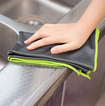 Kućanska kuhinja Višenamjenska krpa za suđe Čista krpa od ugljičnih vlakana Upijajuća maramica Nije lako ostaviti tragove Sredstvo za čišćenje auto stakla