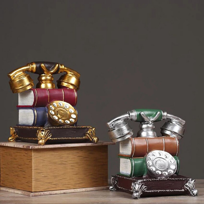 Vintage model telefona od smole Lažna knjiga Dekoracija telefona Kreativni dom Retro ukras Dekorativni telefon za bar Uredski stol
