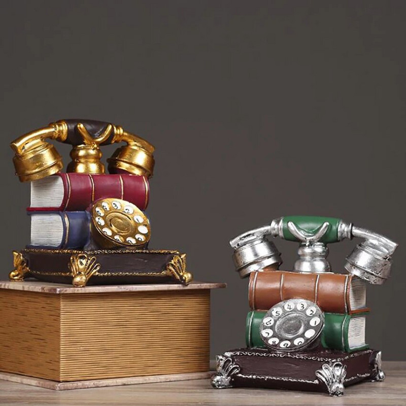 Vintage model telefona od smole Lažna knjiga Dekoracija telefona Kreativni dom Retro ukras Dekorativni telefon za bar Uredski stol
