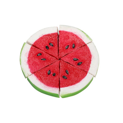 Umelé ovocie z mäkkého PVC, krásny zelený citrón, jahody, melón, kiwi, simulácia ľadových kociek, bytové dekorácie, ozdoby.