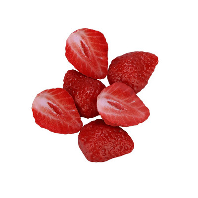 Umelé ovocie z mäkkého PVC, krásny zelený citrón, jahody, melón, kiwi, simulácia ľadových kociek, bytové dekorácie, ozdoby.