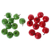 20 ks realistická simulácia umelého jablka, falošné ovocie, dekorácia pre domácu párty