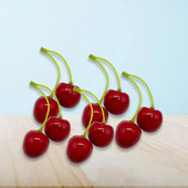 10kom Simulacija Mini umjetne trešnje od pjene 3D Model Voćni rekviziti Dekoracija