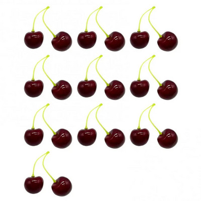 10kom Simulacija Mini umjetne trešnje od pjene 3D Model Voćni rekviziti Dekoracija