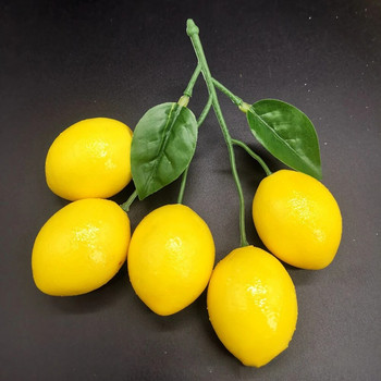 Artificial Lemon Lifelike Simulation Lemon Fruit Kitchen Restaurant Display Food Decor Props Disply Home Party Decor