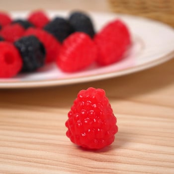 10 τμχ Rimulation Red Raspberry Cake Decoration Simulation Small Fruit Models Fake Strawberry Models Cake DIY Decoration Props