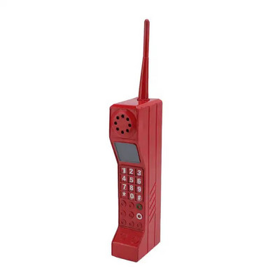 Vanamoodne telliskivist mobiiltelefoni mudel, rauast peen välimus Retro telliskivist mobiiltelefonide kaunistused perekodu kaunistamiseks